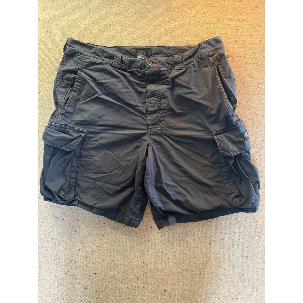 Express Men's Cargo's 34 Charcoal Gray Shorts Y2K Style Cabin Streetwear Utility